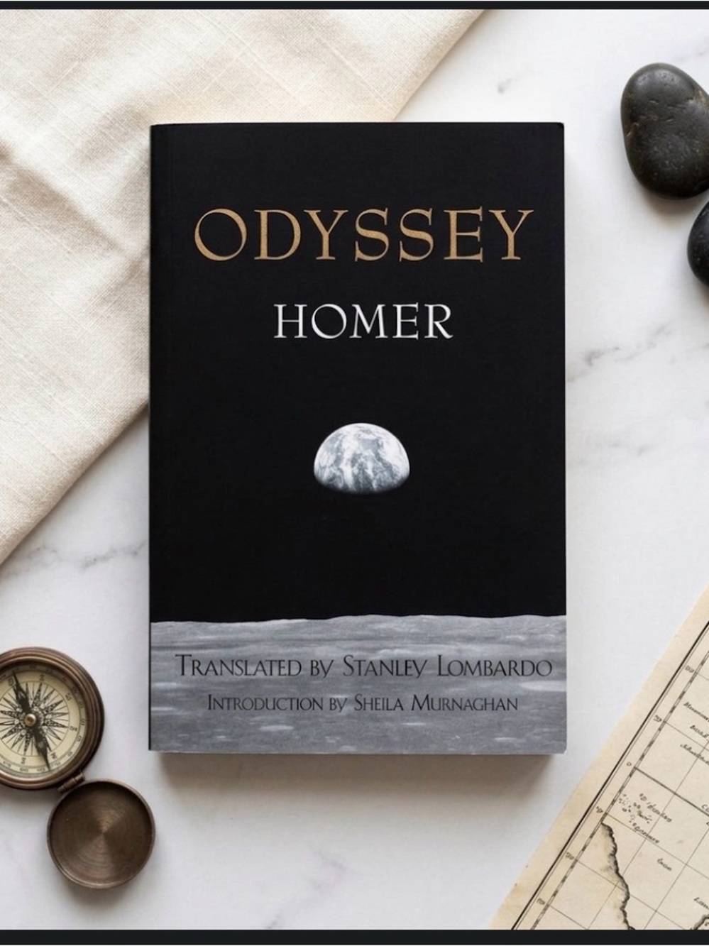 Odyssey by Homer - Black and Gray Classic Paperback